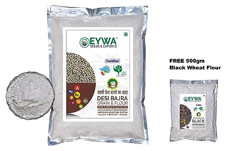 Image of Eywa Seeds Organic Bajra Flour (1 Kg) For Eating And Cooking|Pearl Millet Flour |Produce Of India From Organic Farms