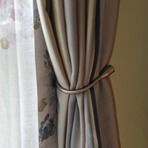 Nanami Chic@ One pair of Curtain Wall Curtain Holdback Tie Back Hanger Hook Holder Tie back Bronze Decorative Crystal Curtain Tassel U hook(Trumpet:Bronze)…