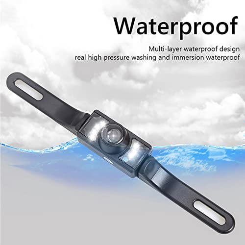 Câmera de backup 1080P com monitor de 5 polegadas Câmera de backup de matrícula para caminhonete SUV