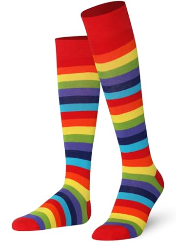 Image of Mysocks Unisex Extra Fine Combed Cotton Rainbow Socks | Seamless Toe | Reflect Your Style | Make Your Steps Enjoyable