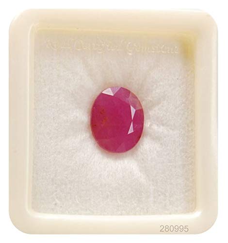 LMDPRAJAPATIS 5.25 Ratti 4.55 Carat A+ Quality Natural Ruby Manik Loose Gemstone