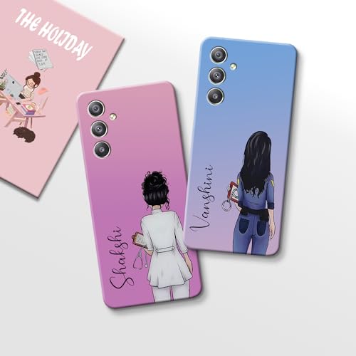 Image of COLORflow Polycarbonate Back Cover Case Compatible With Samsung A34 5G|Professional Girl Customized Back Cover Compatible With Samsung Galaxy A34 5G,Assorted