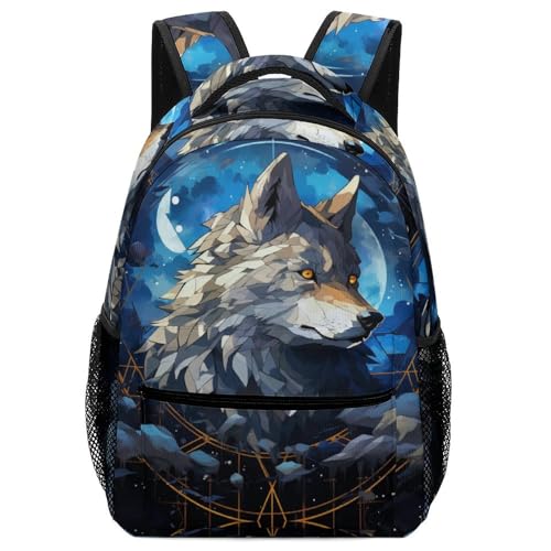 Sac à dos loup pour l'école pour filles et garçons