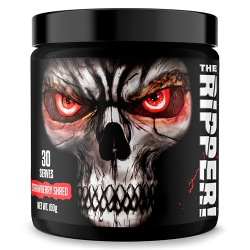 JNX Sports The Ripper Strawberry Shred Fat Burner Powder, 30 Servings