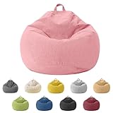 Pouf pour enfants et adultes, housse uniquement (sans rembourrage), pouf pour chambre à coucher, bureau, salon, terrasse
