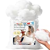 Welacer Polyfill Stuffing 36.8oz, Fluffy Pillow Stuffing for Stuffed Animals, DIY Plush Toys, Cushions, Cloud Decorations, Premium Original White Polyester Filling for Crochet Crafts