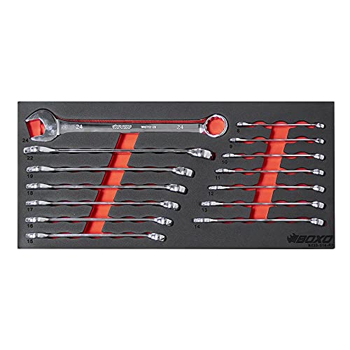 Set de herramientas métricas BOXO 133 piezas con caja metálica miniatura 5