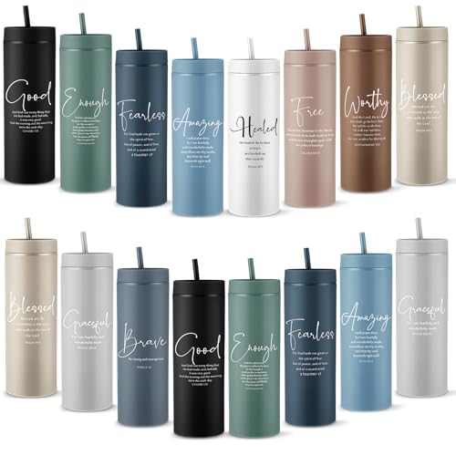 Teenyyou 30 Pcs Christian Tumbler Church Gifts for Men Women, Bible Boho