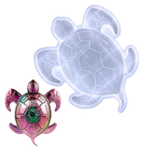 Rosixehird Moules en résine époxy - Moule en Silicone en résine époxy de Tortue de mer résistant à la Chaleur | Grand Moule de coulée en résine de Tortue, kit de Fabrication d'artisanat Animal Cover