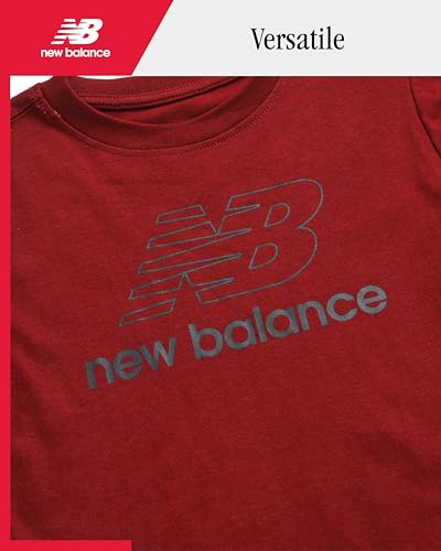 New Balance Boys' Joggers Set - 3 Piece Activewear: Pullover Hoodie, Jogger Sweatpants, and Graphic Tee Shirt for Boys (4-12) - Image 4