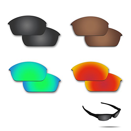 Verres de rechange Oakley Flak Jacket polarisés Fiskr pour le sport et la plage