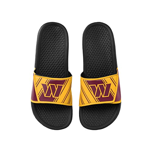 Image of FOCO mens NFL Team Logo Legacy Sport Slide Sandals