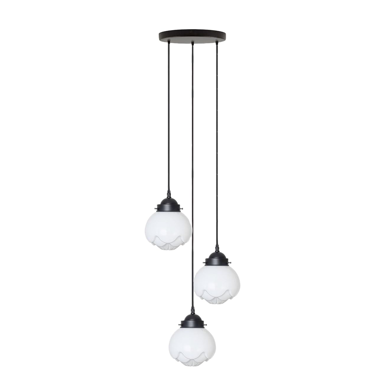 Lampe suspendue 3 lumières Paeonia pour un éclairage élégant