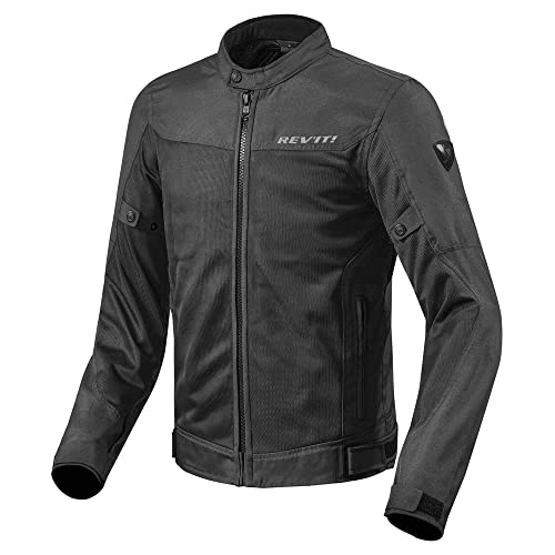 FJT223   0010 XL   Rev It Eclipse Motorcycle Jacket XL Black