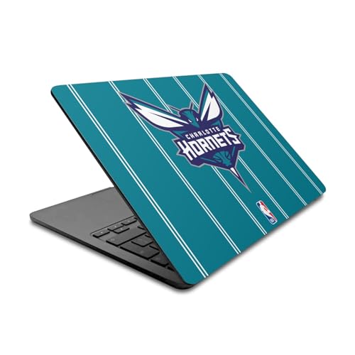 Skin MacBook Air 13.6 A2681 A3113 A3240 sticker vinyle NBA Hornets turquoise 2022 2024