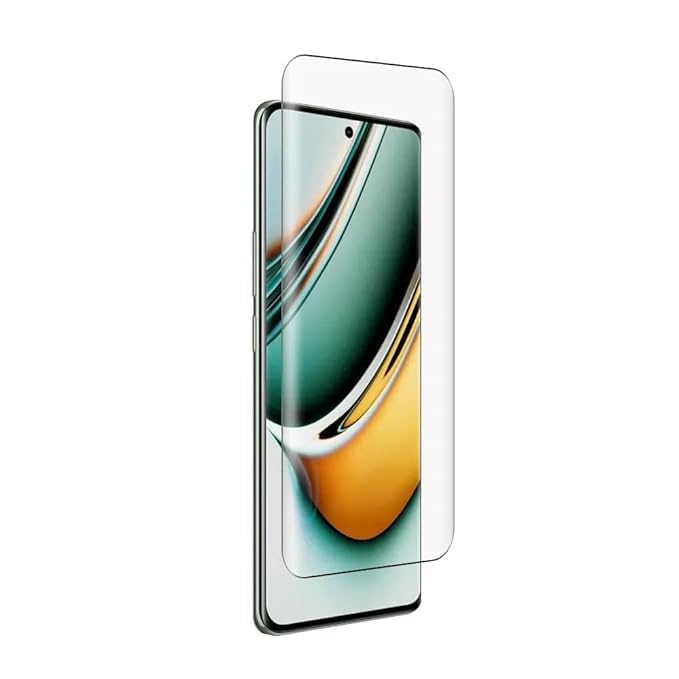 Image of Tempered Glass Screen Protector Compatible For Iqoo Z7 Pro (3D UV) With Edge-To-Edge Protector And With Easy Installation Kit