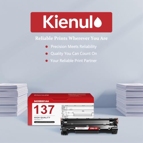 Image of 137 Black Toner Cartridge 2-Pack Replacement for Canon CRG-137 Toner | Compatible with imageCLASS MF210 MF220 MF230 MF240 Series, LBP151dw, D570 Printer, 9435B001AA