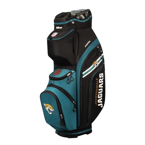 Sac de golf chariot Wilson NFL Jacksonville Jaguars noir et turquoise