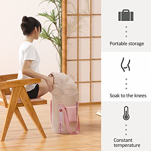 Tina para pies plegable portátil con aislamiento y bolsa miniatura 2