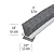M-D Building Products 04267 M-D Epdm Adhesive Weather-Strip, 1/4 in W X 17 Ft L X 7/32 in H, Gray