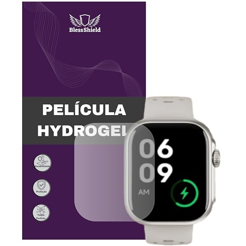 Película para Smartwatch Bettdow FB041 Tela 1,83" - Hydrogel Premium BlessShield (Kit 3 Unidades) (HD Clear)