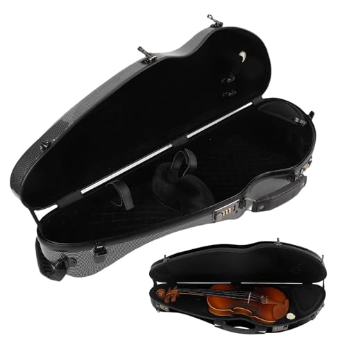 Étui de violon léger 4/4 noir avec sangles de transport ajustables - 3