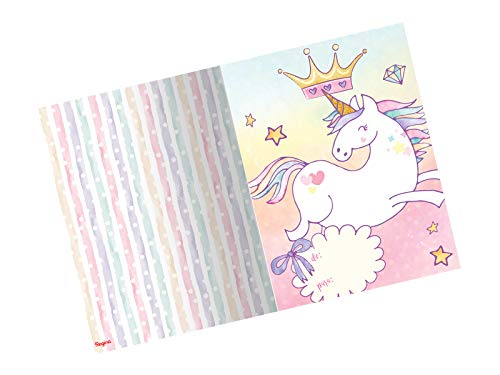 Regina Convite Pequeno R565 Unicornio, 8 Unidades
