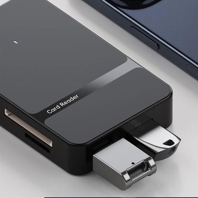 USB drive connected to the CARE CASE ADS-316 card reader