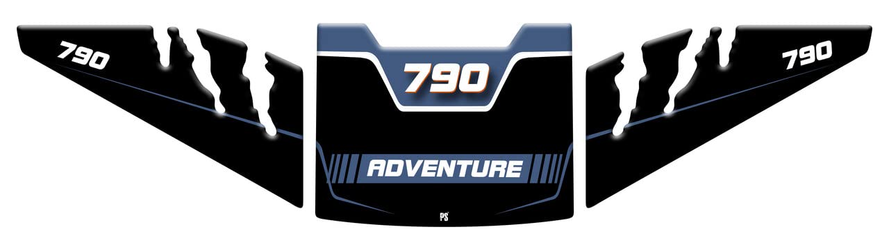 Autocollant KTM 790 Adventure effet 3D anti-pluie pour réservoir et protections latérales