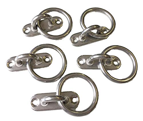 Agrafes ovales en acier inoxydable avec anneau de fixation pour cordage