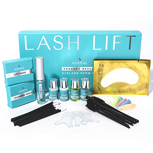 AYASAL Eyelash Perm Kit, Long-Lasting Curl, Home & Professional Use, Lash Lift Kit & Safe Perming Wave, Semi-Permanent Curling, Professional Quality.