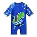 Bébé Enfant 12 Mois - 5 Ans Maillot de Bain Une pièce de Protection Solaire Combinaison Anti UV Maillot de Bain pour bébés garçons Plage Piscine Vacance Bleu2 2-3 Ans