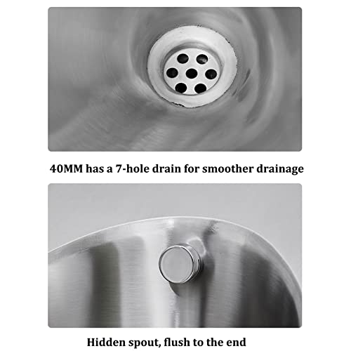 Bagni Moderni WC in Acciaio INOX a parete, per USO domestico, Hotel, bagno, WC pubblico, verticale, sensore automatico, Anti-intasamento miniatura 4