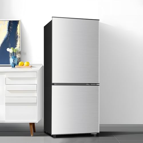 Saeoola LU-HLBCD113 Mini Fridge With Freezer On Bottom, 4.0 Cu.Ft, 2 Doors Compact Small Refrigerator thumb #6