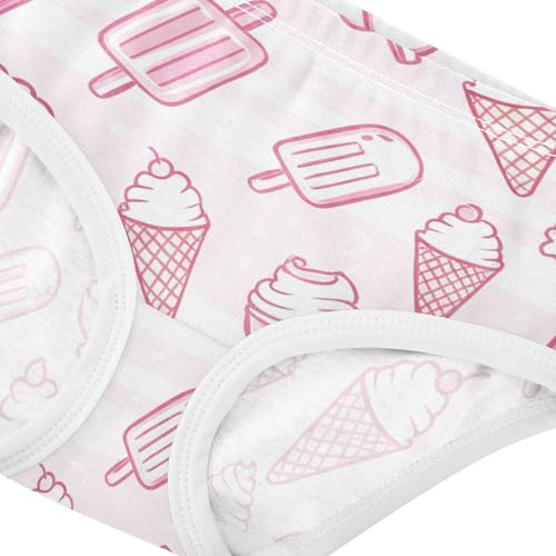 Durable Girls Underwear Toddler 2t Cotton Cute Panties Girl Cute Pink Ice Cream Briefs Underpants4