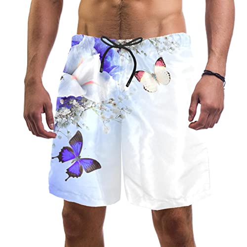 Maillots de bain pour hommes à séchage rapide HadHfun floral