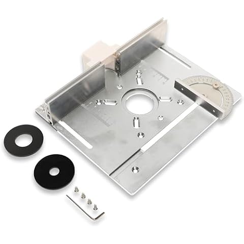 Elestoria Aluminum Router Table Insert Plate Cover