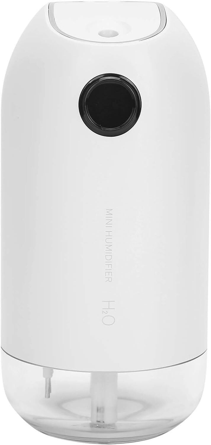 per Uso Domestico Mini umidificatore Mini umidificatore da 500 ml Mini umidificatore Portatile USB Ricaricabile con nebulizzatore con Luce Notturna Rosa