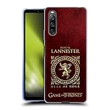 Head Case Designs sous Licence Officielle HBO Game of Thrones Lannister Symboles Métalliques Coque en Gel Doux Compatible avec Sony Xperia 10 IV