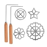 Facile à utiliser : il suffit d'installer le moule et de commencer à cuire sans problème. Profitez d'une expérience de cuisson sans effort et gagnez du temps et de l'énergie avec notre kit de fer à rosette