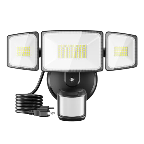Onforu BDB65G-3 65W Led Motion Sensor Outdoor Lights Plug In, Dusk To Dawn Flood Security Lighting Outside cover