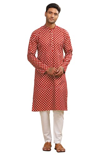 Image of BE ACTIVE Cotton Kurta for Men | Traditional and Refined Design | Indian Kurta | Full Sleeve Kurta