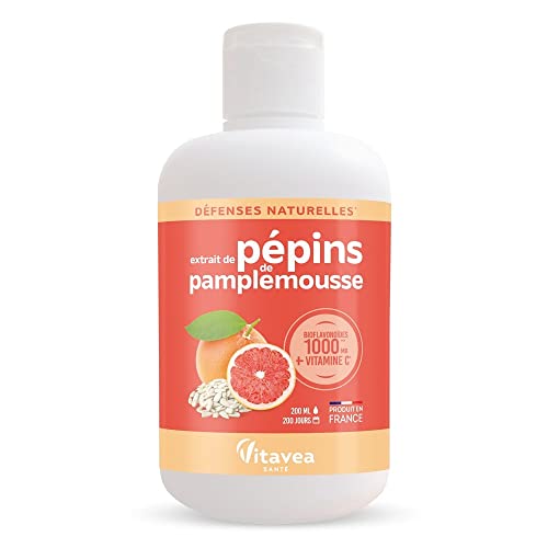 - 葡萄柚籽提取物 EPP + 维生素 C - 增强自然防御 - 高浓度的生物类黄酮 - 免疫力 - 200 毫升 - 100 天治愈 - 法国制造