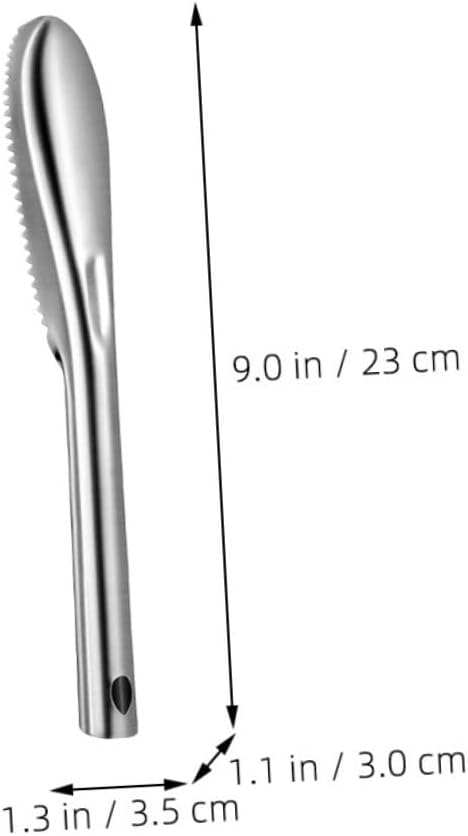 balacoo 10pcs Fish Stainless Steel Fish Scaler Kitchen Tools Shrimp Deveiner Tool