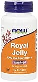 NOW Supplements, Royal Jelly 1000 mg with 10-HDA (Hydroxy-D-Decenoic Acid), 60 Softgels