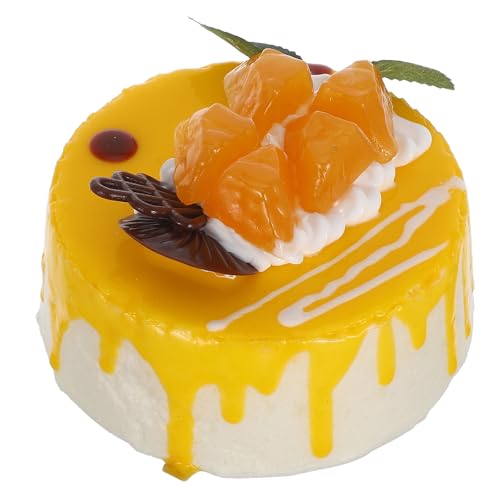 Accessorio fotografico: ideale per servizi fotografici, questa torta di compleanno artificiale crea un'atmosfera romantica e calda, rendendo le tue foto più vivaci e interessanti, torta di compleanno simulata, accessorio per torta fotografica