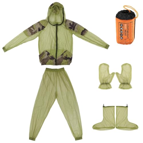 Mosquito Suits Para Adultos Traje Repelente De Mosquitos Al Aire Libre Chaqueta Con Capucha De Malla Traje De Caza miniatura 1