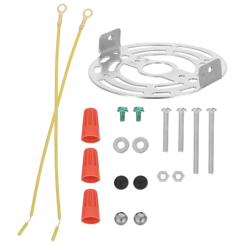 Alipis Soporte de Montaje para Lámparas de Techo Placa Cruzada con Accesorios Completos Adaptador para Caja de Conexiones de Luz Compatible con Ventiladores y Candelabros