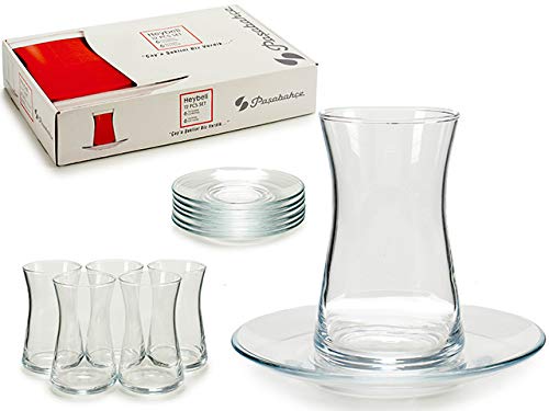 TU TENDENCIA �NICA Juego de 6 Vasos de Cristal de 160 CC para Infusiones, T� o Caf�. Muy Resistentes