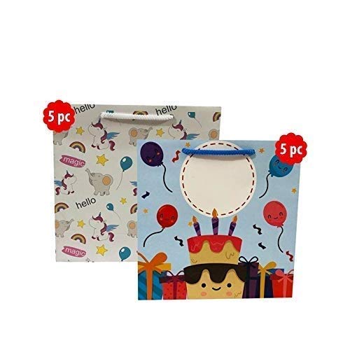 Flute Presents Beautiful Printed Balloon Theme Designer Gift Paper Bag (Size- 8 inch x 8 inch x 3 inch) Pack of 10, Multi-Color (B083ZT8YV3) Amazon Price History, Amazon Price Tracker